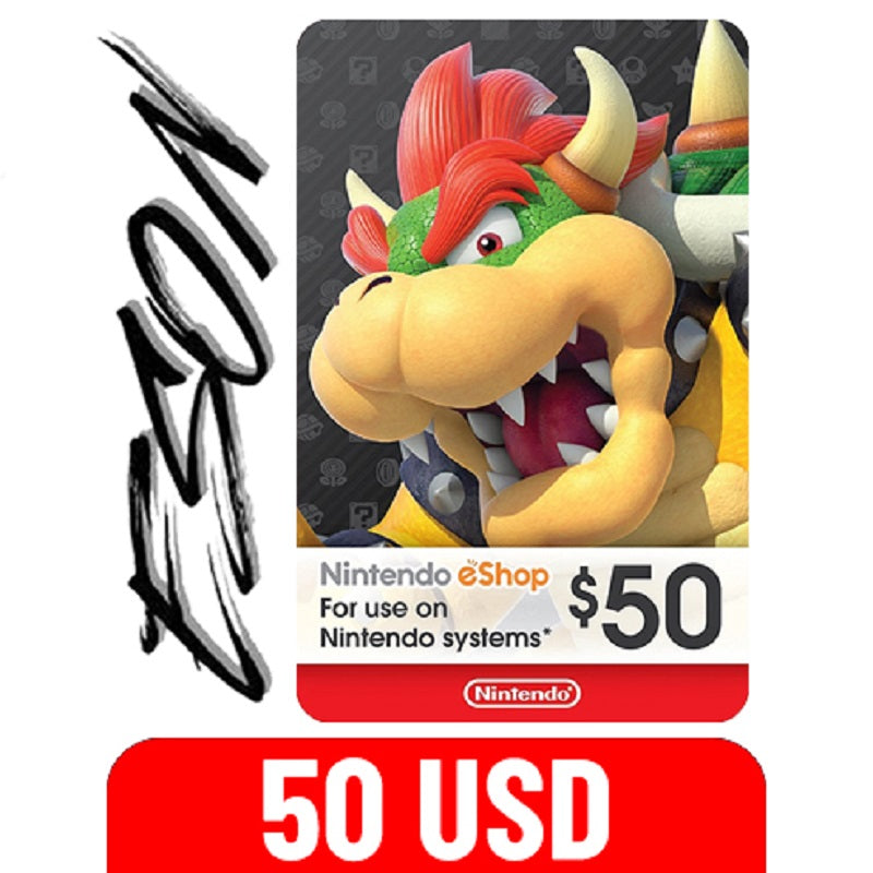 Eshop 50 Nintendo Switch Store Gift Card Nintendo EShop Card 50