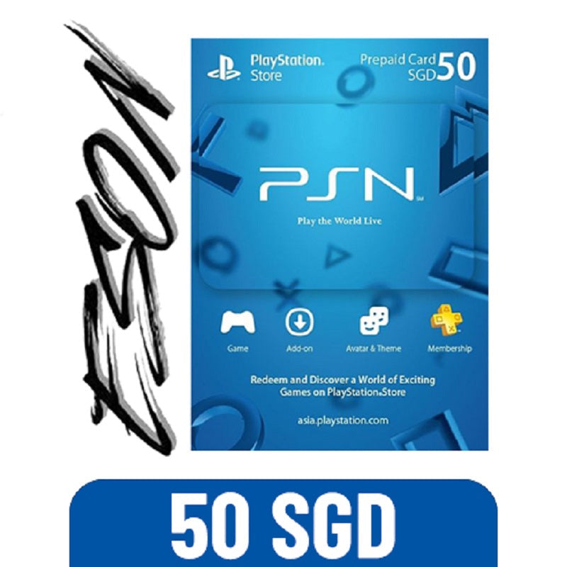 PSN PLAYSTATION NETWORK 50SGD - DIGITAL CODE