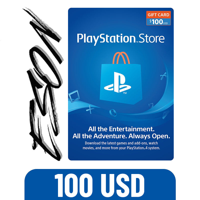 PSN PLAYSTATION NETWORK 100USD - DIGITAL CODE