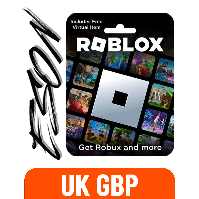 Roblox Robux gift card for UK accounts - digital code