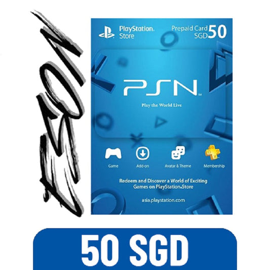 PSN PLAYSTATION NETWORK 50SGD - DIGITAL CODE