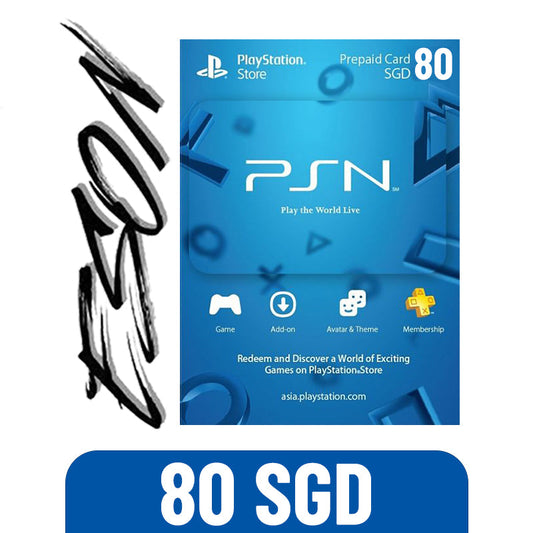 PSN PLAYSTATION NETWORK 80SGD - DIGITAL CODE